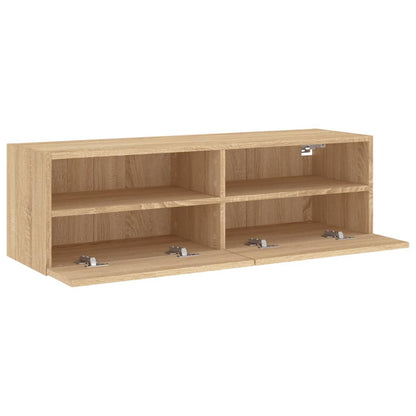 vidaXL TV Wall Cabinet Sonoma Oak 100x30x30 cm Engineered Wood