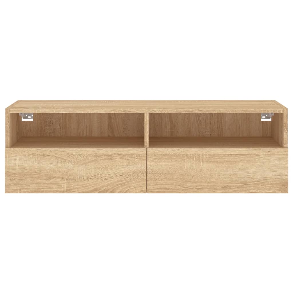 vidaXL TV Wall Cabinet Sonoma Oak 100x30x30 cm Engineered Wood