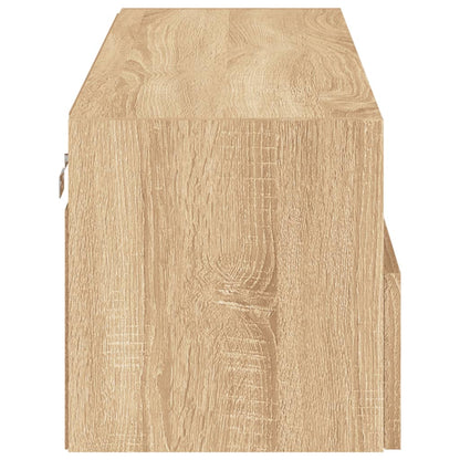 vidaXL TV Wall Cabinet Sonoma Oak 100x30x30 cm Engineered Wood
