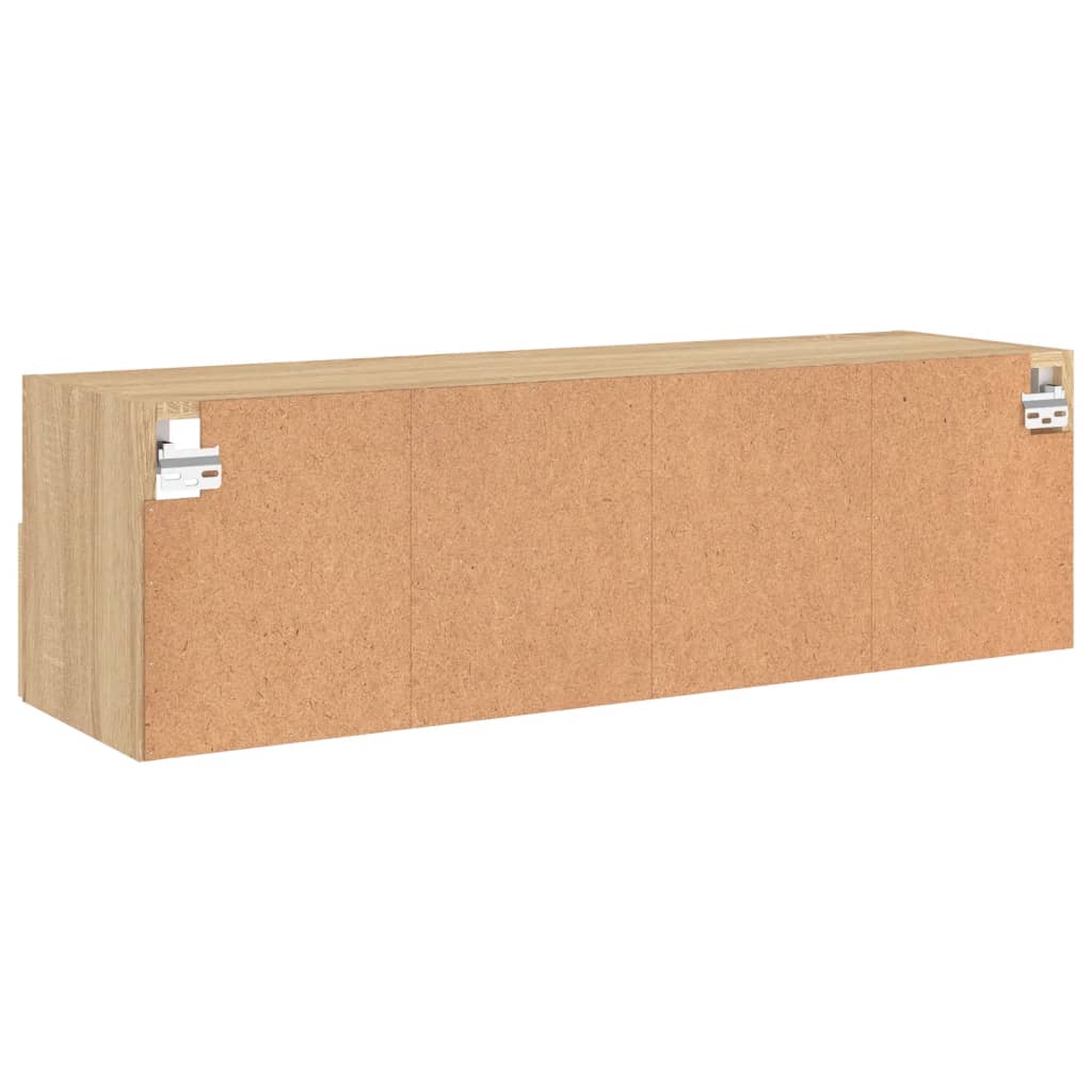 vidaXL TV Wall Cabinet Sonoma Oak 100x30x30 cm Engineered Wood