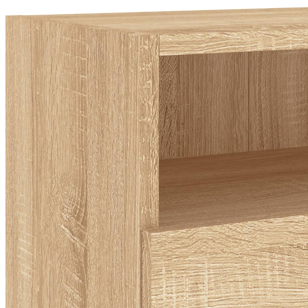 vidaXL TV Wall Cabinet Sonoma Oak 100x30x30 cm Engineered Wood