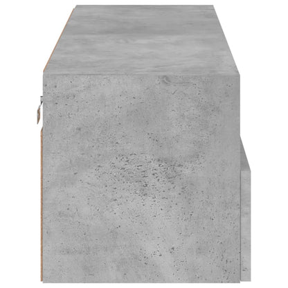vidaXL TV Wall Cabinet Concrete Grey 100x30x30 cm Engineered Wood