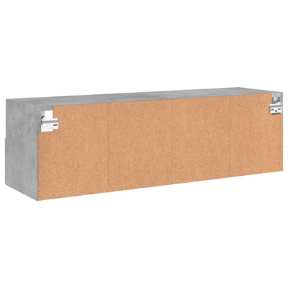 vidaXL TV Wall Cabinet Concrete Grey 100x30x30 cm Engineered Wood
