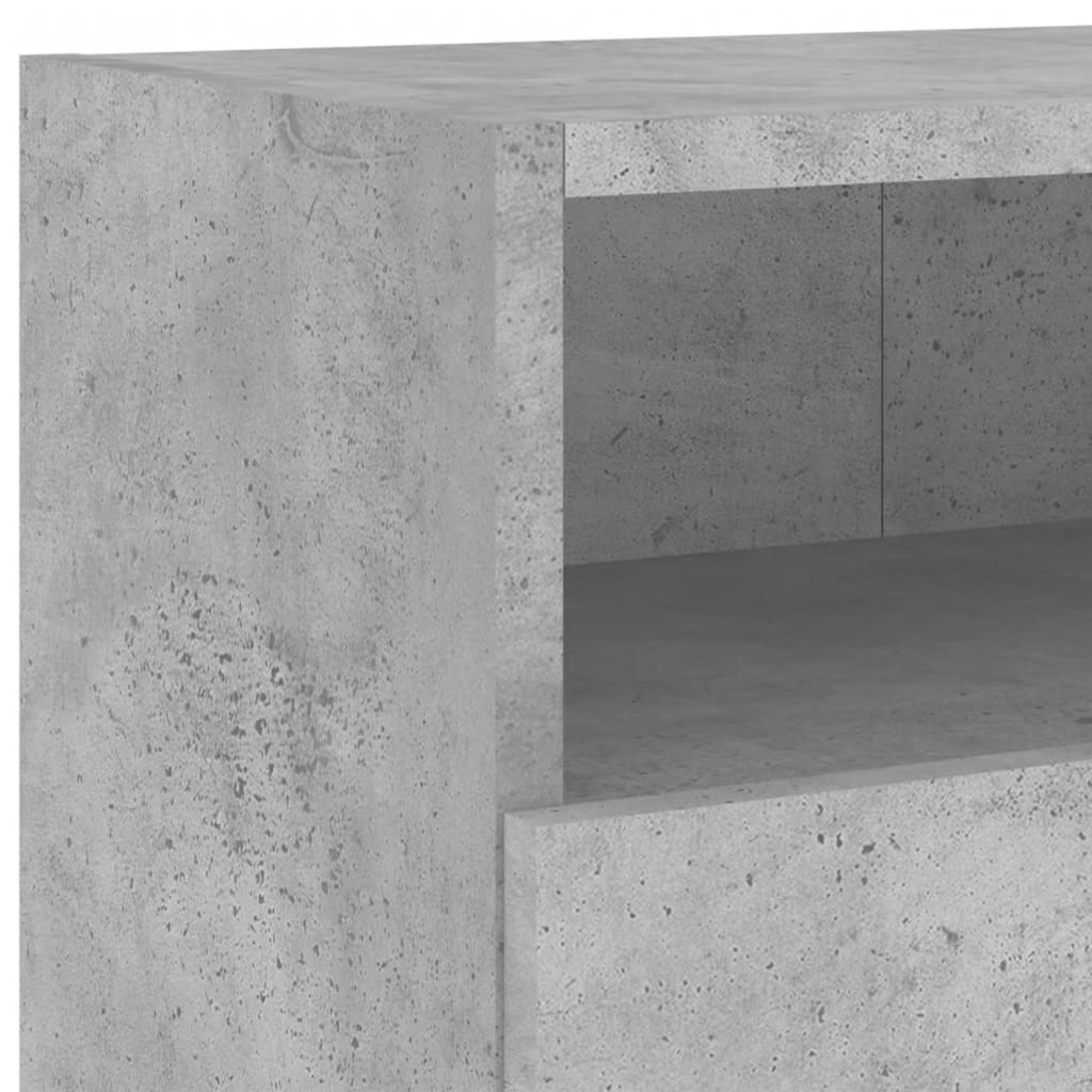 vidaXL TV Wall Cabinet Concrete Grey 100x30x30 cm Engineered Wood