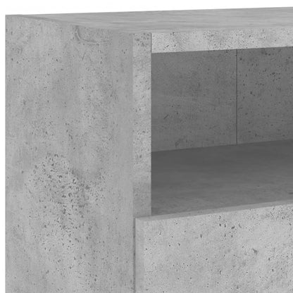 vidaXL TV Wall Cabinet Concrete Grey 100x30x30 cm Engineered Wood