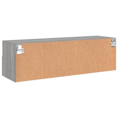 vidaXL TV Wall Cabinet Grey Sonoma 100x30x30 cm Engineered Wood