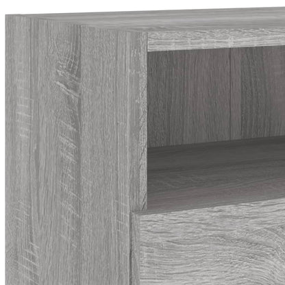 vidaXL TV Wall Cabinet Grey Sonoma 100x30x30 cm Engineered Wood