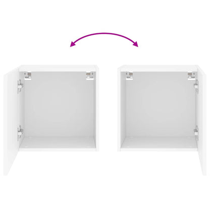 vidaXL TV Wall Cabinet White 40.5x30x40 cm Engineered Wood