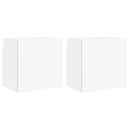 vidaXL TV Wall Cabinets 2 pcs White 40.5x30x40 cm Engineered Wood