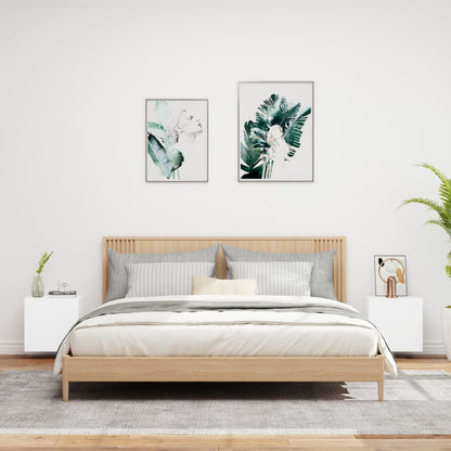 vidaXL TV Wall Cabinets 2 pcs White 40.5x30x40 cm Engineered Wood