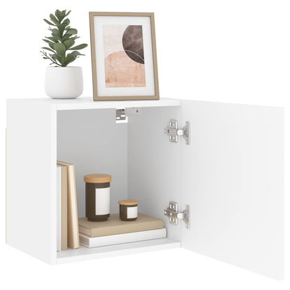 vidaXL TV Wall Cabinets 2 pcs White 40.5x30x40 cm Engineered Wood