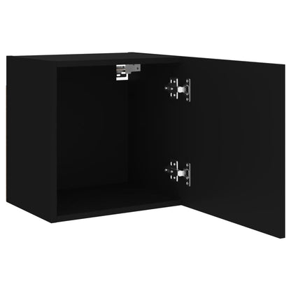 vidaXL TV Wall Cabinets 2 pcs Black 40.5x30x40 cm Engineered Wood