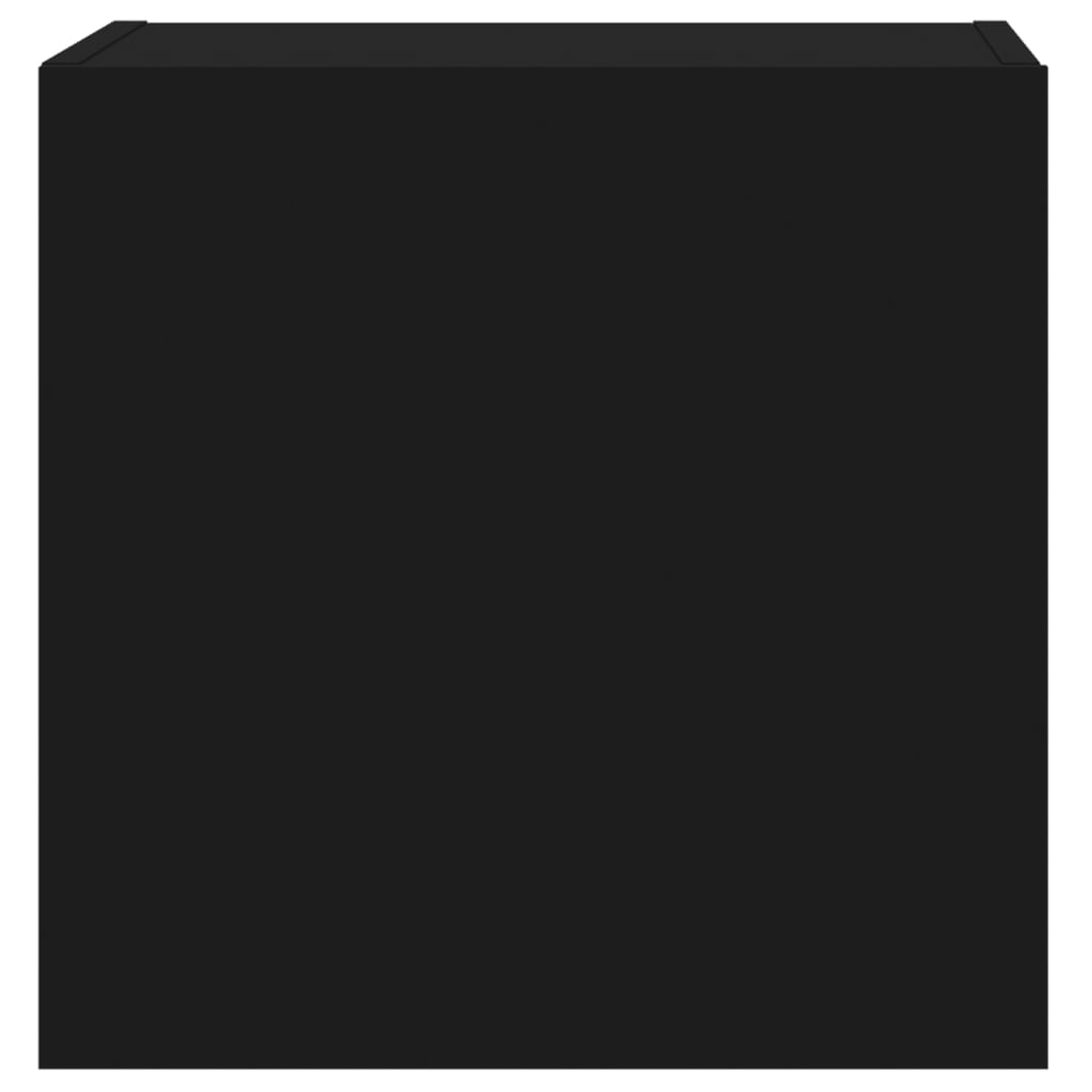 vidaXL TV Wall Cabinets 2 pcs Black 40.5x30x40 cm Engineered Wood