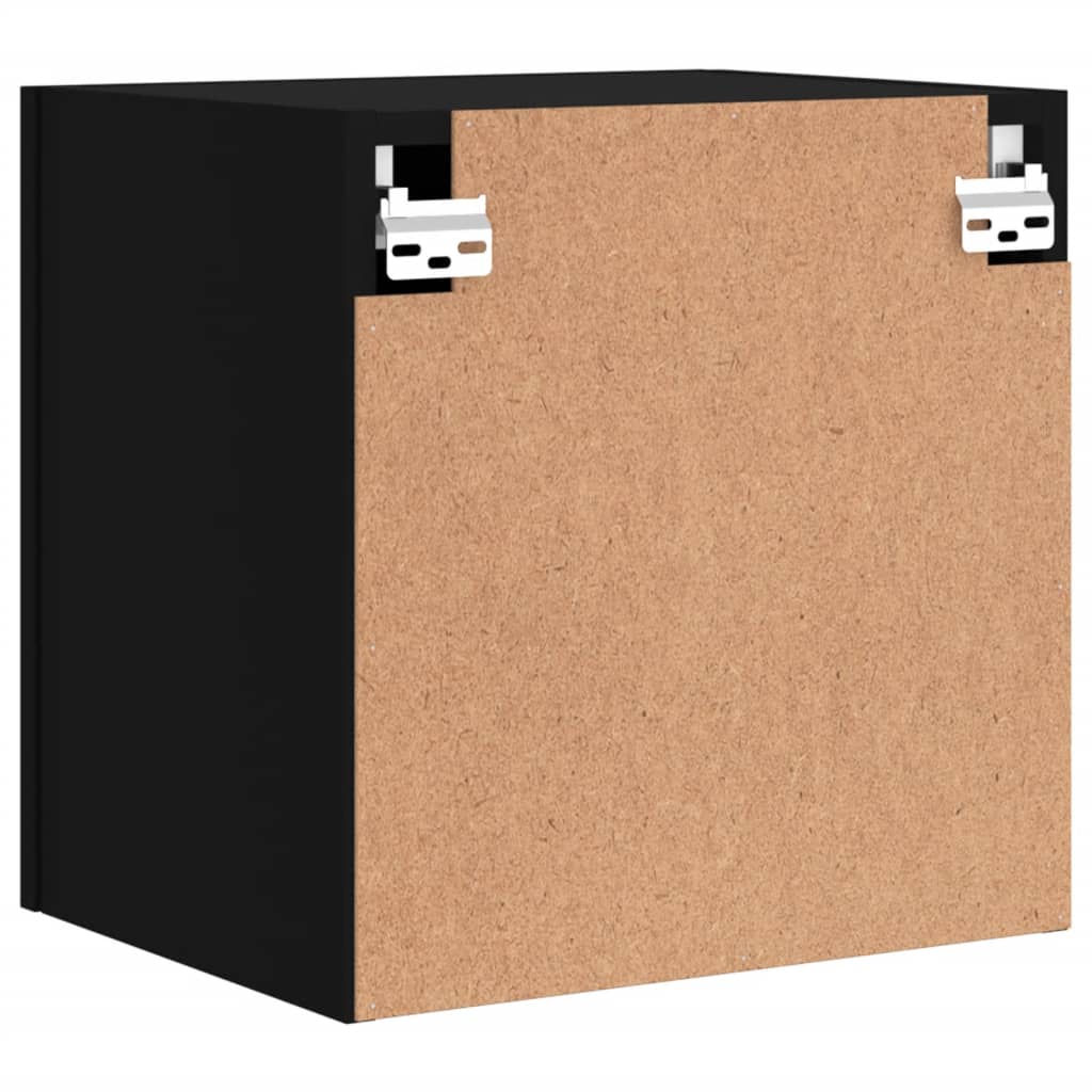 vidaXL TV Wall Cabinets 2 pcs Black 40.5x30x40 cm Engineered Wood