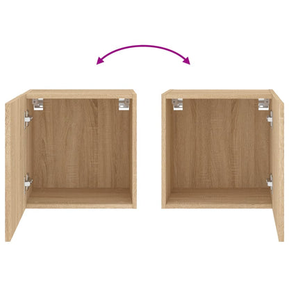 vidaXL TV Wall Cabinet Sonoma Oak 40.5x30x40 cm Engineered Wood