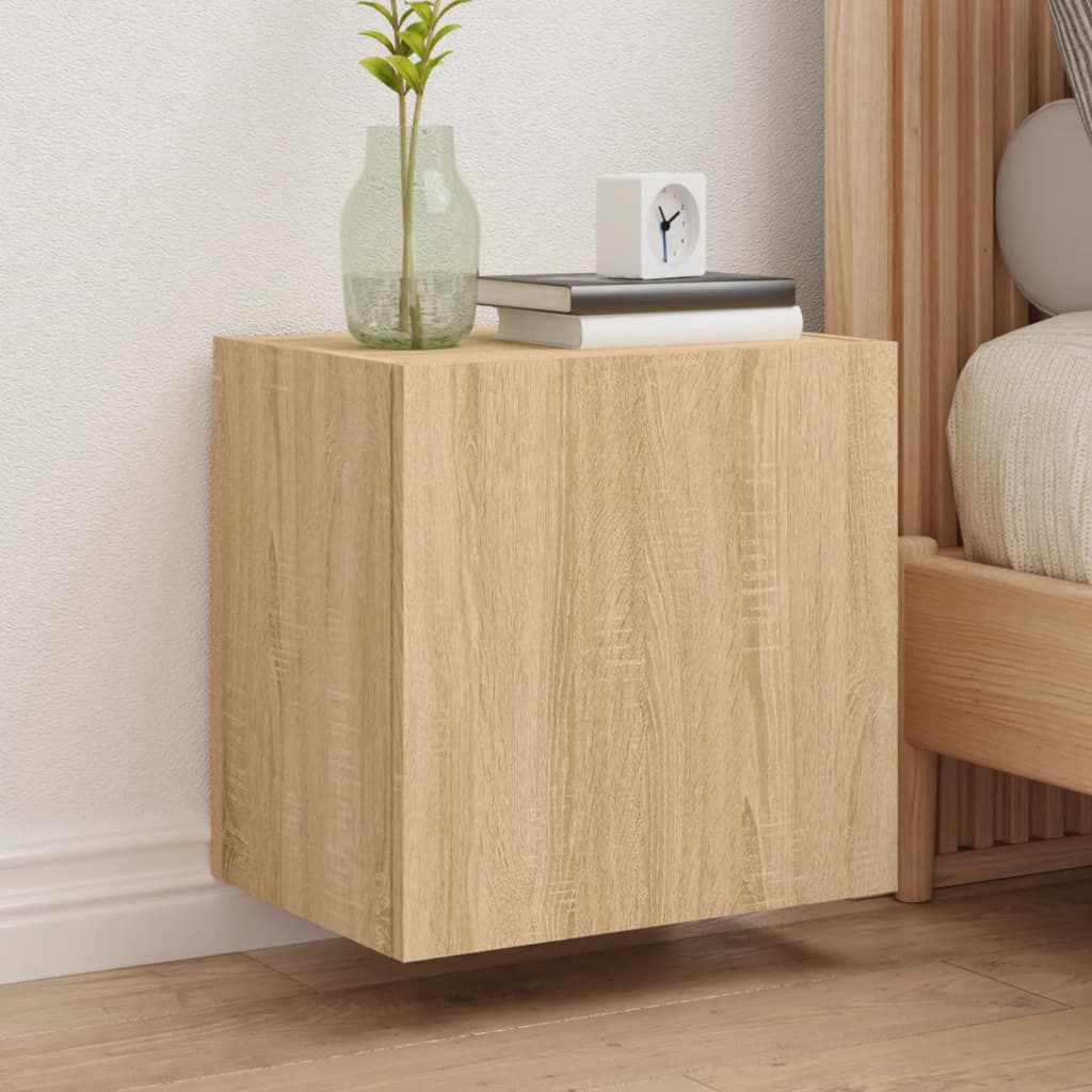 vidaXL TV Wall Cabinet Sonoma Oak 40.5x30x40 cm Engineered Wood