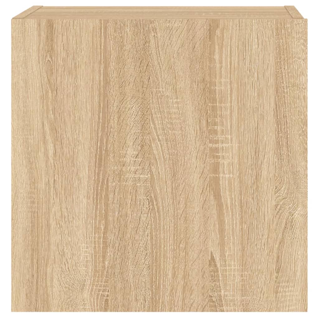 vidaXL TV Wall Cabinets 2 pcs Sonoma Oak 40.5x30x40 cm Engineered Wood