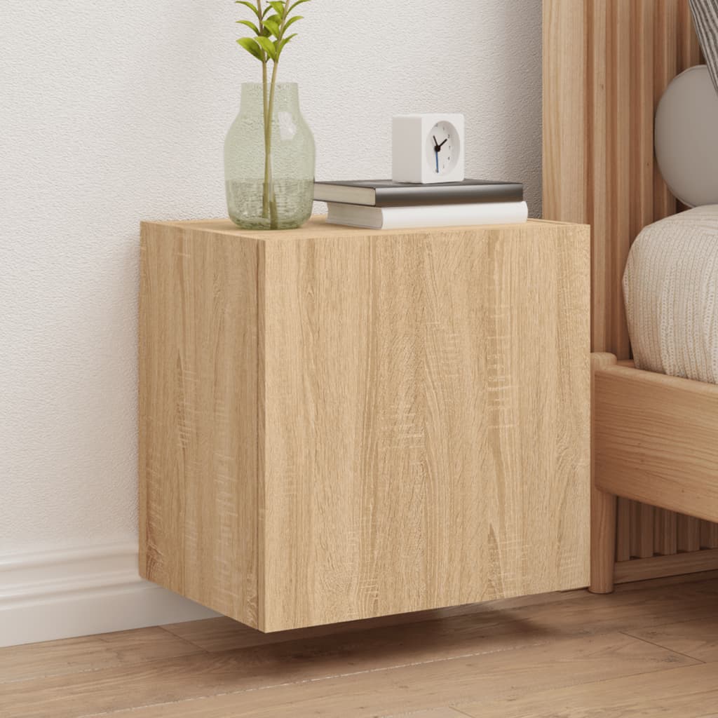 vidaXL TV Wall Cabinets 2 pcs Sonoma Oak 40.5x30x40 cm Engineered Wood