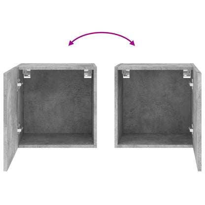 vidaXL TV Wall Cabinet Concrete Grey 40.5x30x40 cm Engineered Wood