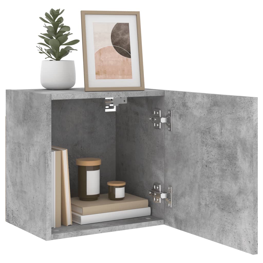 vidaXL TV Wall Cabinets 2 pcs Concrete Grey 40.5x30x40 cm Engineered Wood