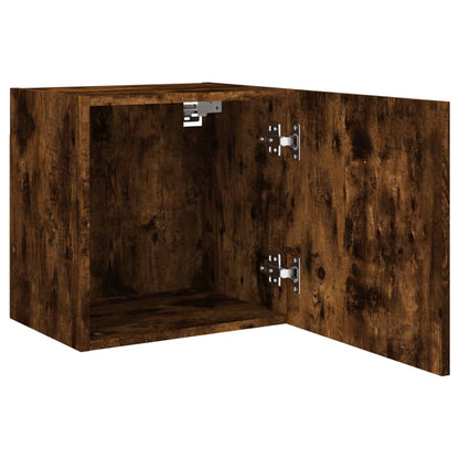 vidaXL TV Wall Cabinet Smoked Oak 40.5x30x40 cm Engineered Wood