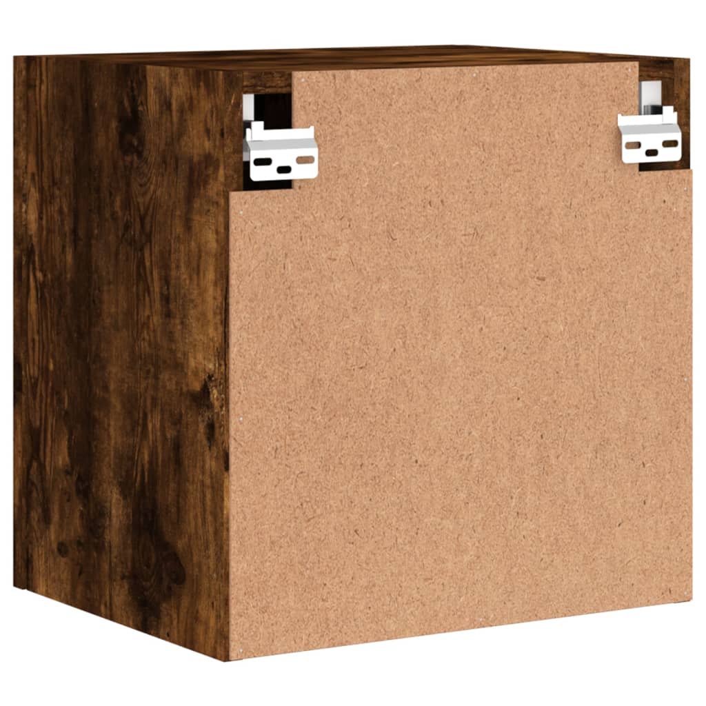 vidaXL TV Wall Cabinet Smoked Oak 40.5x30x40 cm Engineered Wood