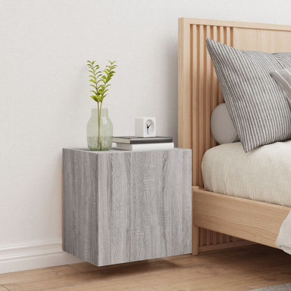 vidaXL TV Wall Cabinet Grey Sonoma 40.5x30x40 cm Engineered Wood