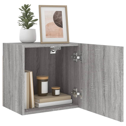 vidaXL TV Wall Cabinet Grey Sonoma 40.5x30x40 cm Engineered Wood