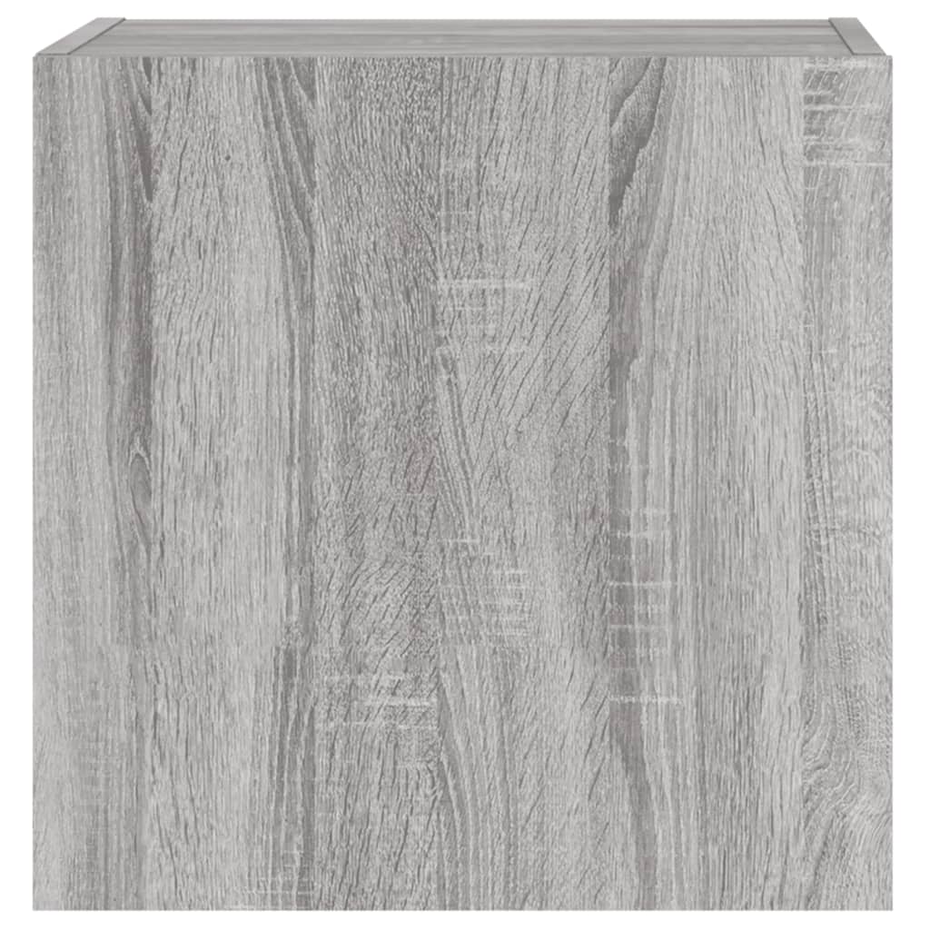 vidaXL TV Wall Cabinet Grey Sonoma 40.5x30x40 cm Engineered Wood