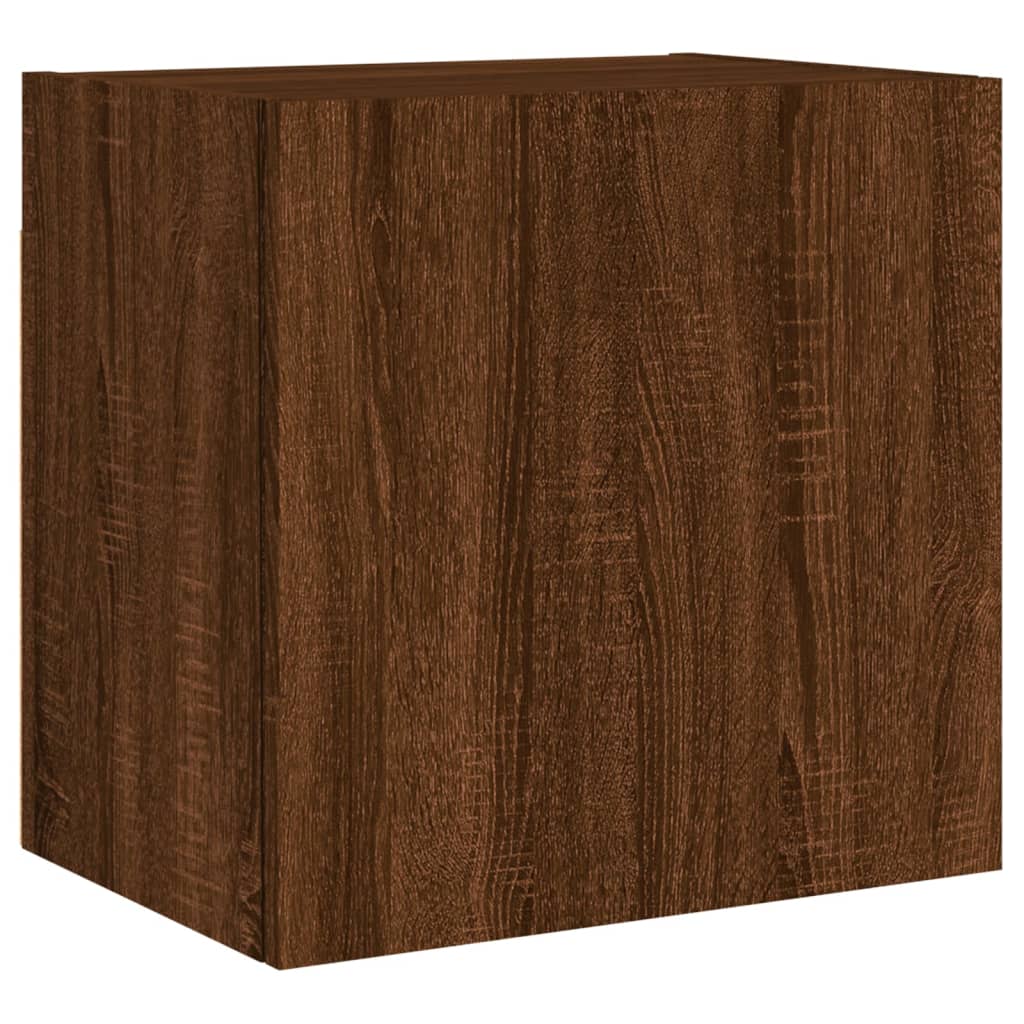 vidaXL TV Wall Cabinets 2 pcs Brown Oak 40.5x30x40 cm Engineered Wood