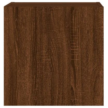 vidaXL TV Wall Cabinets 2 pcs Brown Oak 40.5x30x40 cm Engineered Wood