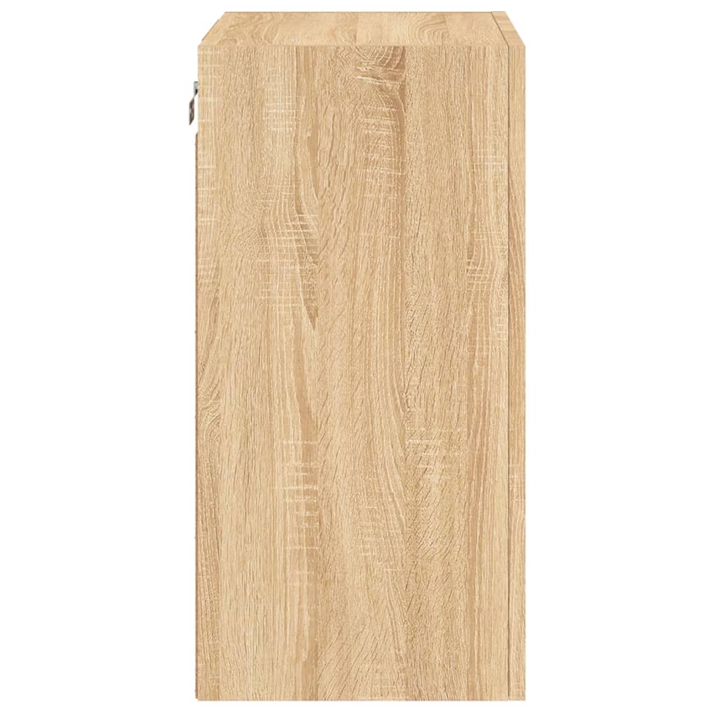 vidaXL TV Wall Cabinet Sonoma Oak 40.5x30x60 cm Engineered Wood