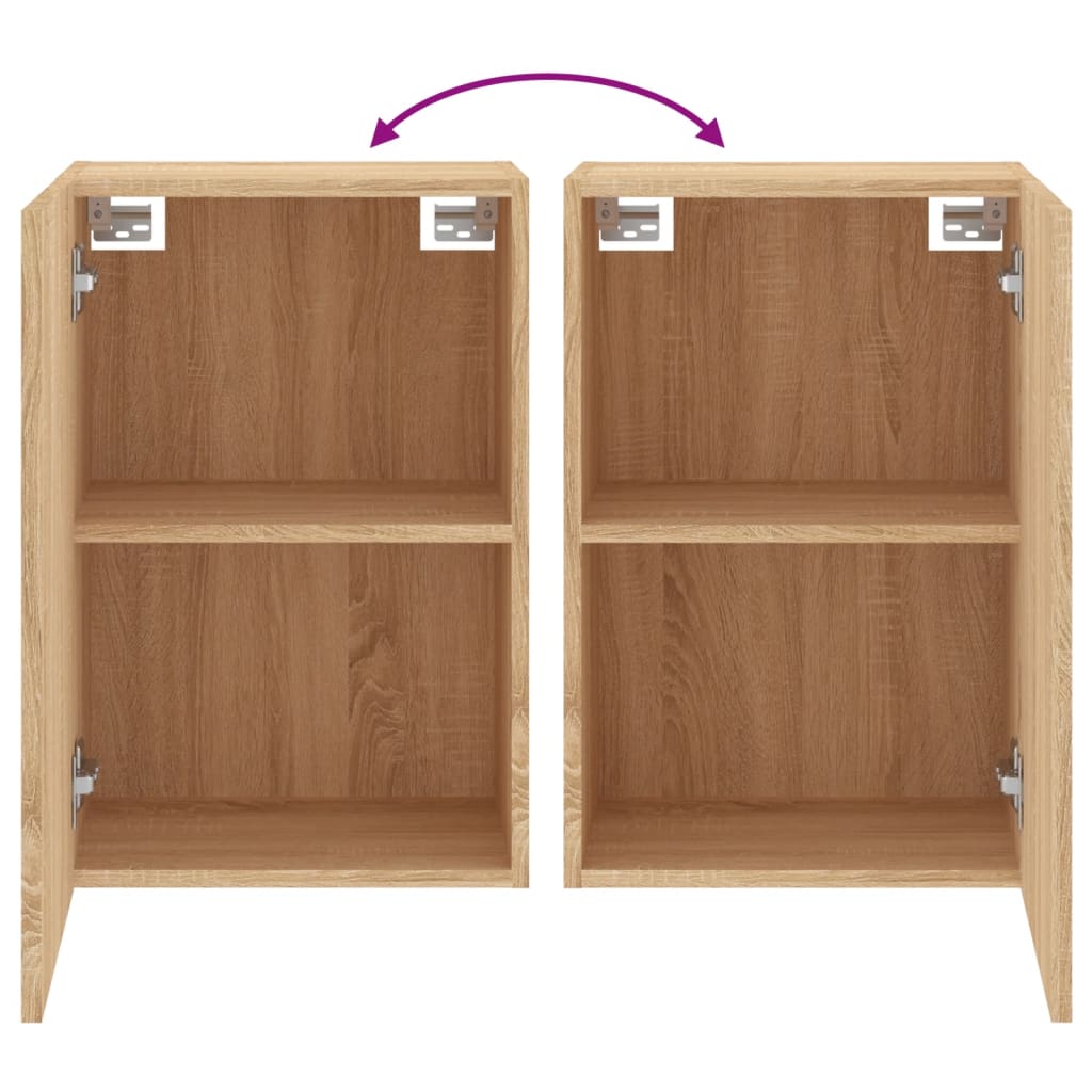 vidaXL TV Wall Cabinet Sonoma Oak 40.5x30x60 cm Engineered Wood