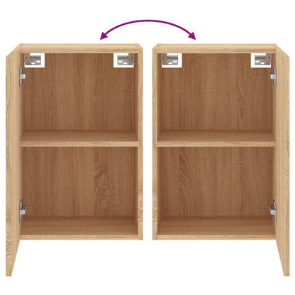 vidaXL TV Wall Cabinet Sonoma Oak 40.5x30x60 cm Engineered Wood