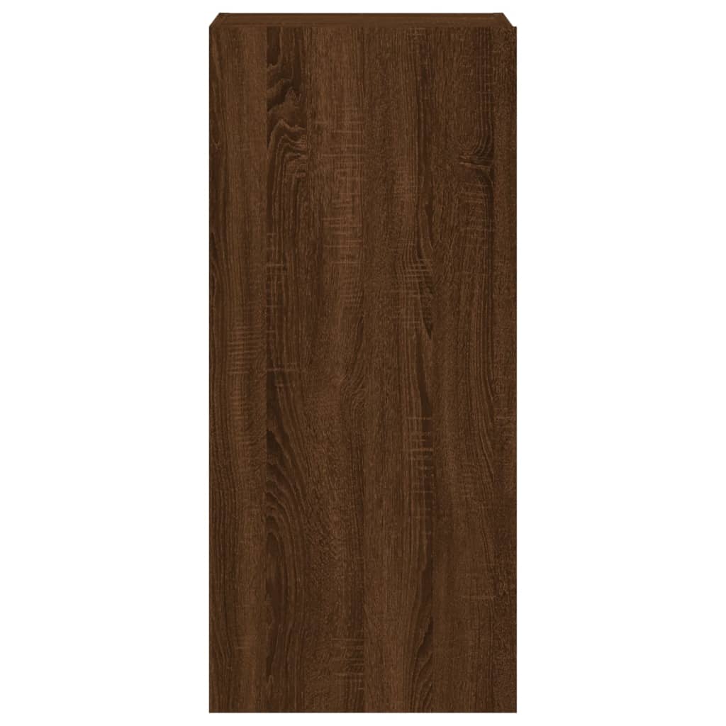 vidaXL TV Wall Cabinet Brown Oak 40.5x30x90 cm Engineered Wood