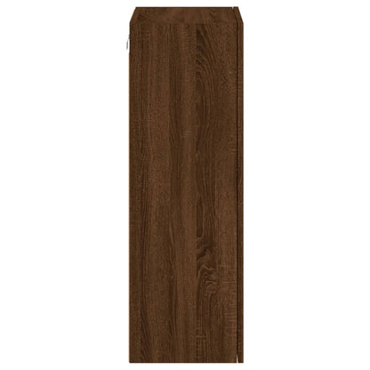 vidaXL TV Wall Cabinet Brown Oak 40.5x30x90 cm Engineered Wood