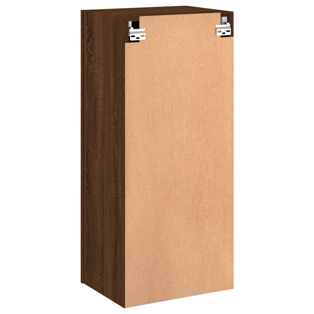 vidaXL TV Wall Cabinet Brown Oak 40.5x30x90 cm Engineered Wood