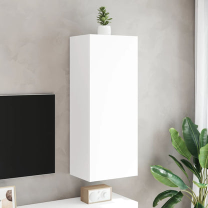 vidaXL TV Wall Cabinet White 40.5x30x102 cm Engineered Wood