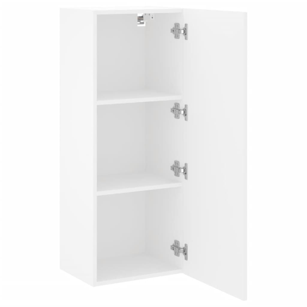 vidaXL TV Wall Cabinet White 40.5x30x102 cm Engineered Wood