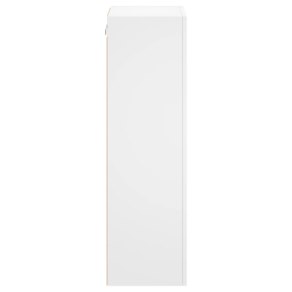 vidaXL TV Wall Cabinet White 40.5x30x102 cm Engineered Wood