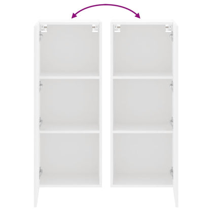 vidaXL TV Wall Cabinet White 40.5x30x102 cm Engineered Wood