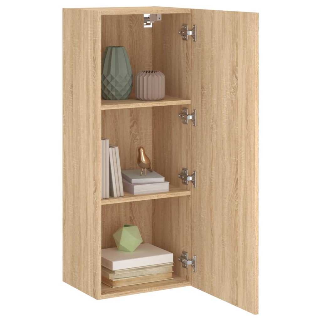 vidaXL TV Wall Cabinet Sonoma Oak 40.5x30x102 cm Engineered Wood