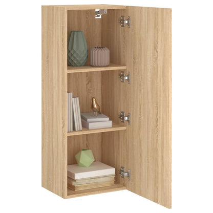 vidaXL TV Wall Cabinet Sonoma Oak 40.5x30x102 cm Engineered Wood