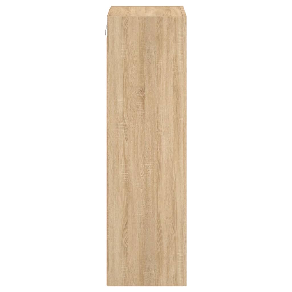 vidaXL TV Wall Cabinet Sonoma Oak 40.5x30x102 cm Engineered Wood