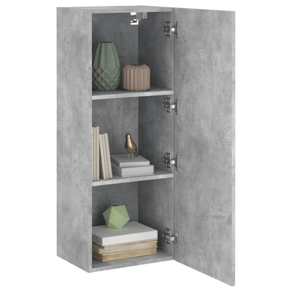 vidaXL TV Wall Cabinet Concrete Grey 40.5x30x102 cm Engineered Wood