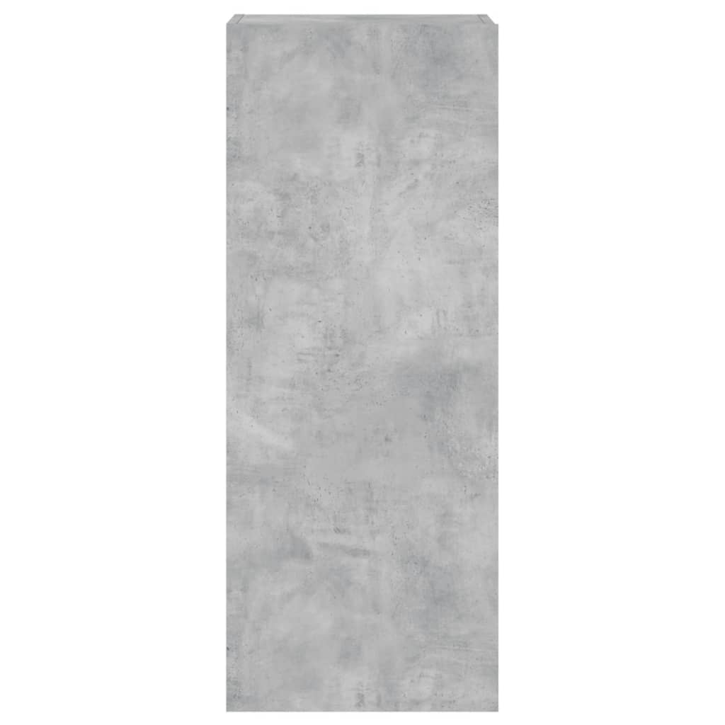 vidaXL TV Wall Cabinet Concrete Grey 40.5x30x102 cm Engineered Wood