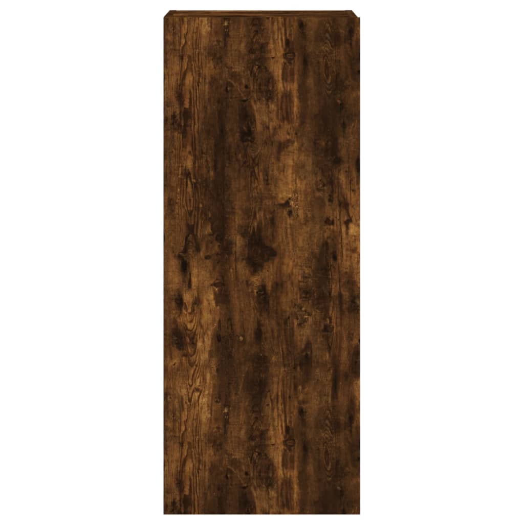 vidaXL TV Wall Cabinet Smoked Oak 40.5x30x102 cm Engineered Wood