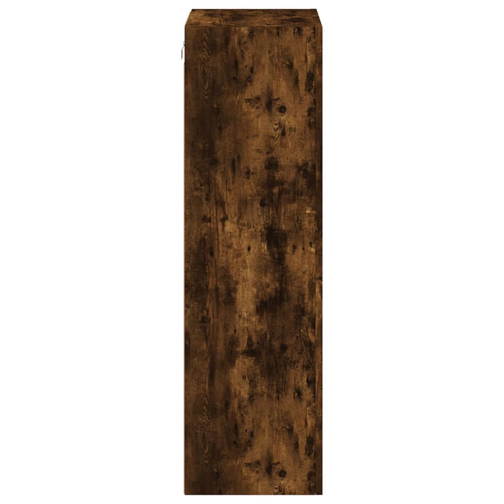 vidaXL TV Wall Cabinet Smoked Oak 40.5x30x102 cm Engineered Wood