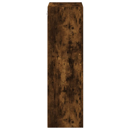 vidaXL TV Wall Cabinet Smoked Oak 40.5x30x102 cm Engineered Wood