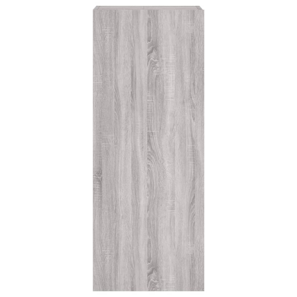 vidaXL TV Wall Cabinet Grey Sonoma 40.5x30x102 cm Engineered Wood